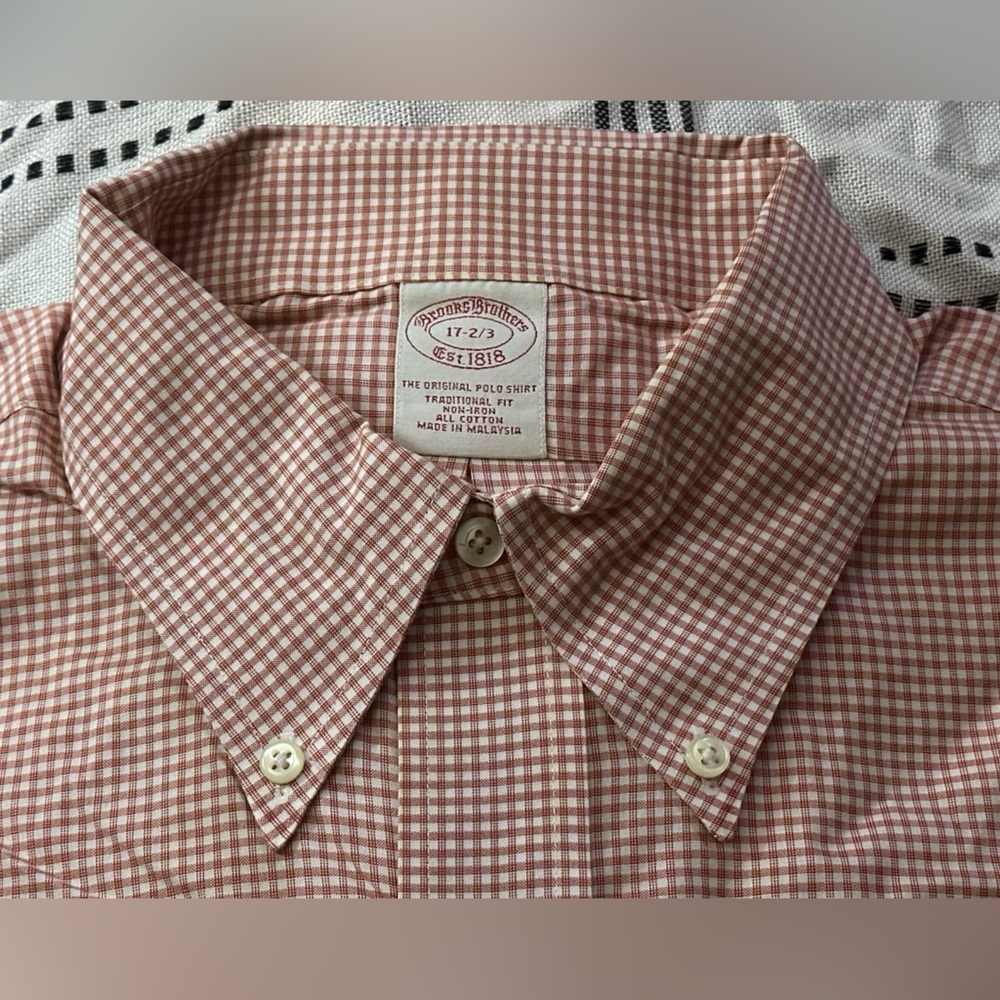 Brooks Brothers Multi Color Check Pattern Men’s D… - image 1
